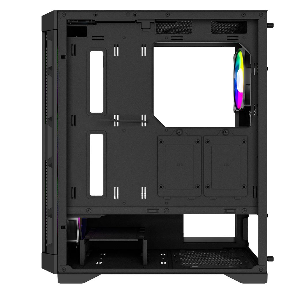 POWERBOOST 600W PB-PS7840B Gaming Mid-Tower PC Kasası