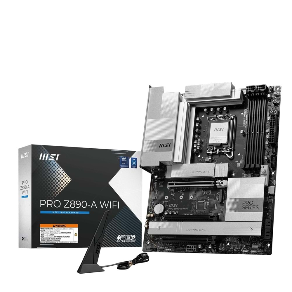 MSI PRO Z890-A WIFI DDR5 HDMI-TYPEC PCIE 5.0 1851p ATX