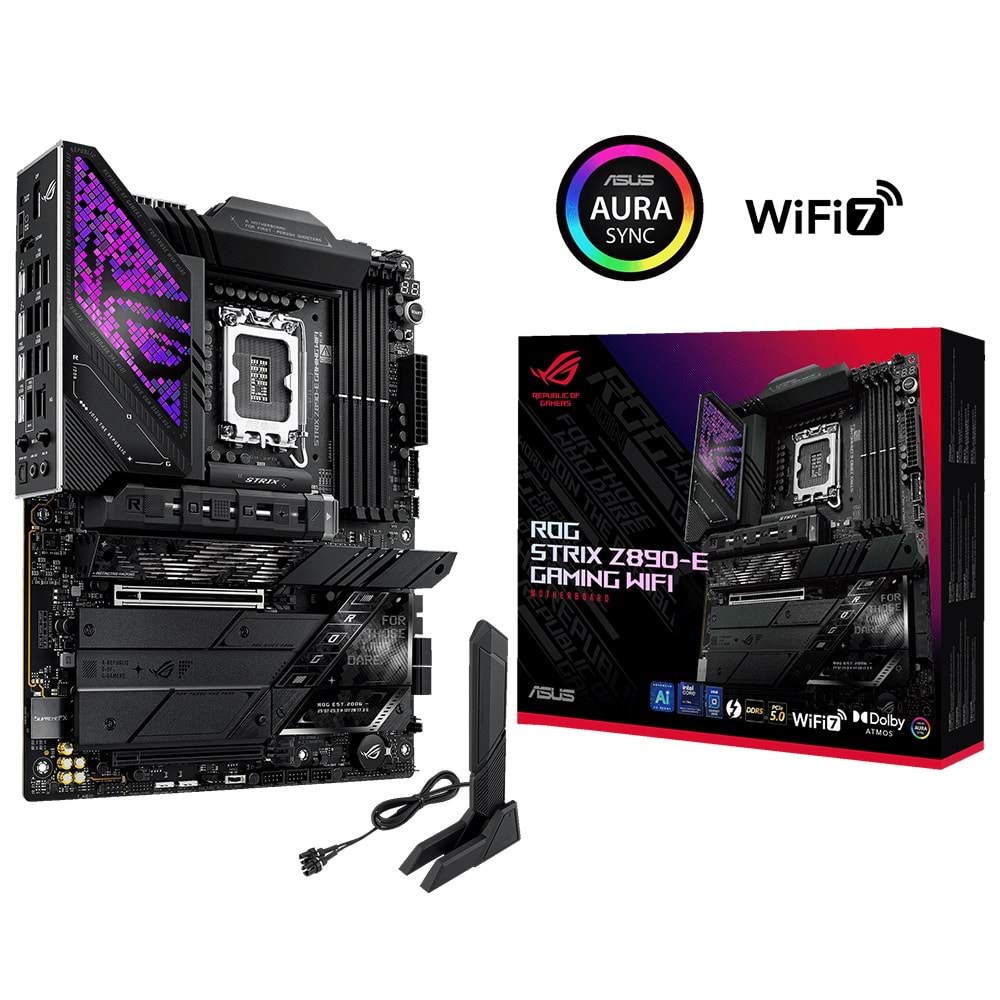 ASUS ROG STRIX Z890-E GAMING WIFI7 DDR5 HDMI-DP TYPEC PCIE 5.0 1851p ATX