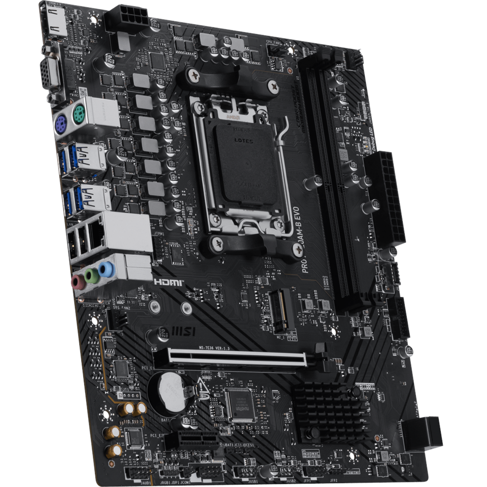 MSI PRO A620AM-B EVO DDR5 HDMI PCIE 4.0 AM5 mATX