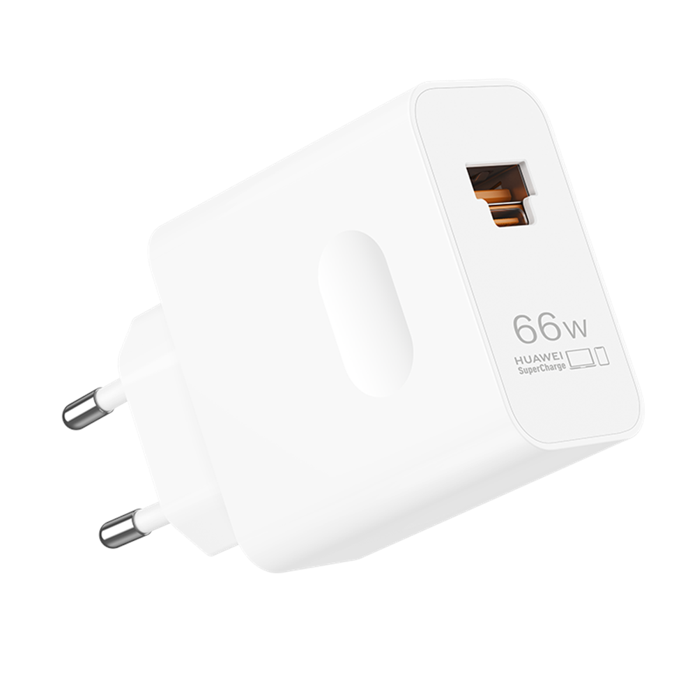 HUAWEI 66W USB+TYPE C Şarj Adaptörü Beyaz JELLY-A061
