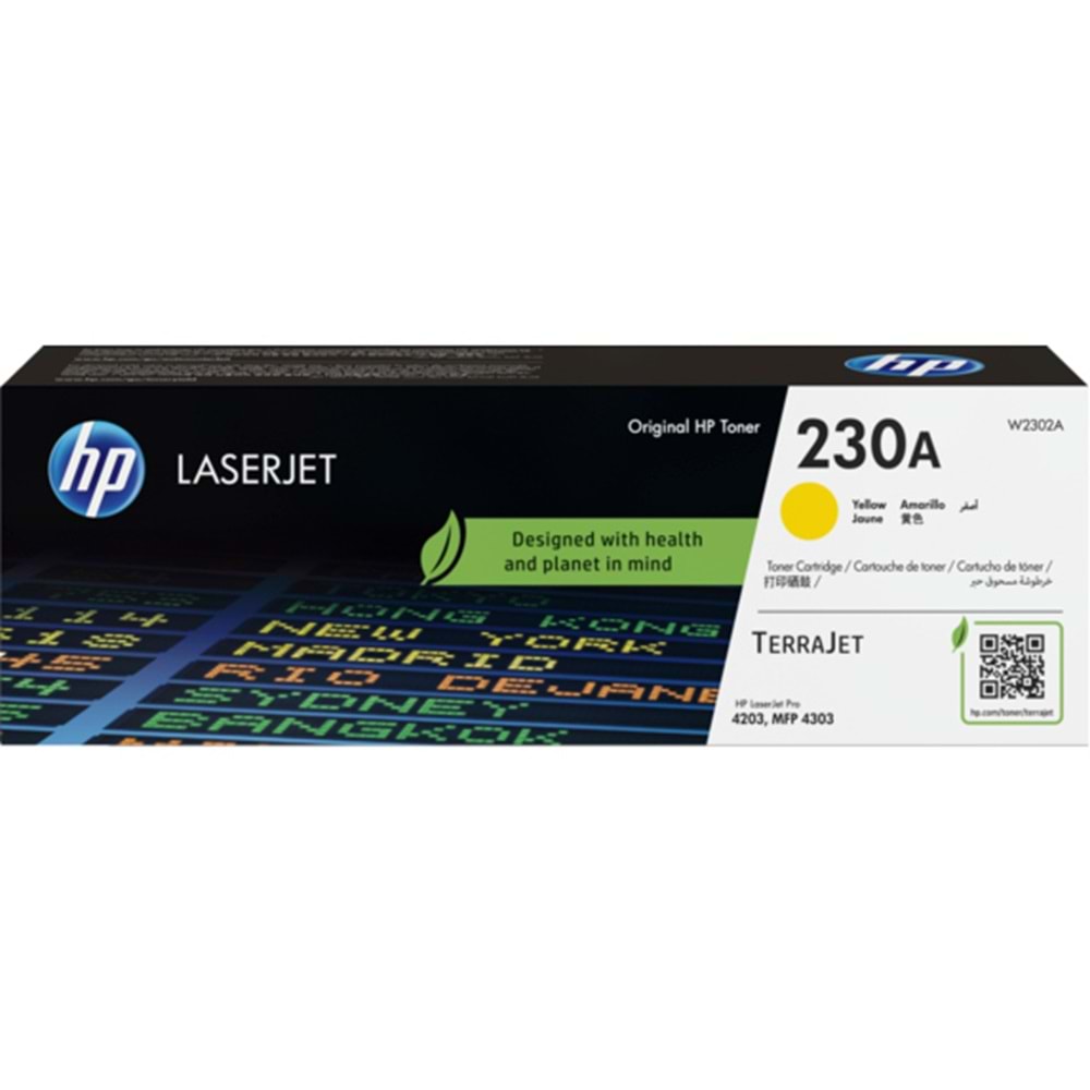 HP 230A Sarı LaserJet Toner Kartuşu (W2302A)
