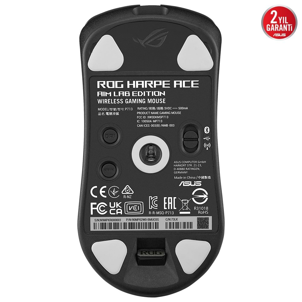 ASUS ROG Harpe Ace Aim Lab Edition 36.000dpi 54g Kablosuz Gaming Mouse / 90MP02W0-BMUA00