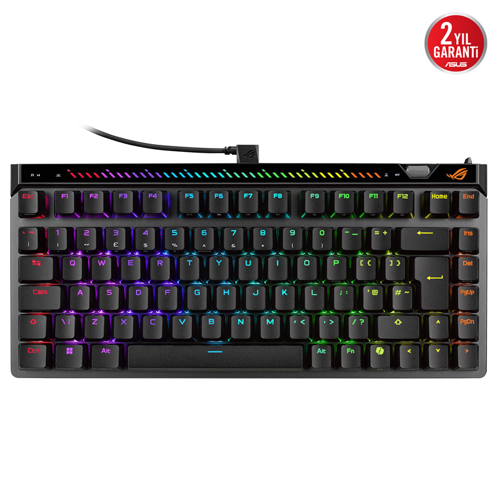 ASUS ROG Falchion Ace 75HE Manyetik Switch İngilizce Mekanik Oyuncu Klavyesi (M705) / 90MP047H-BKEA20