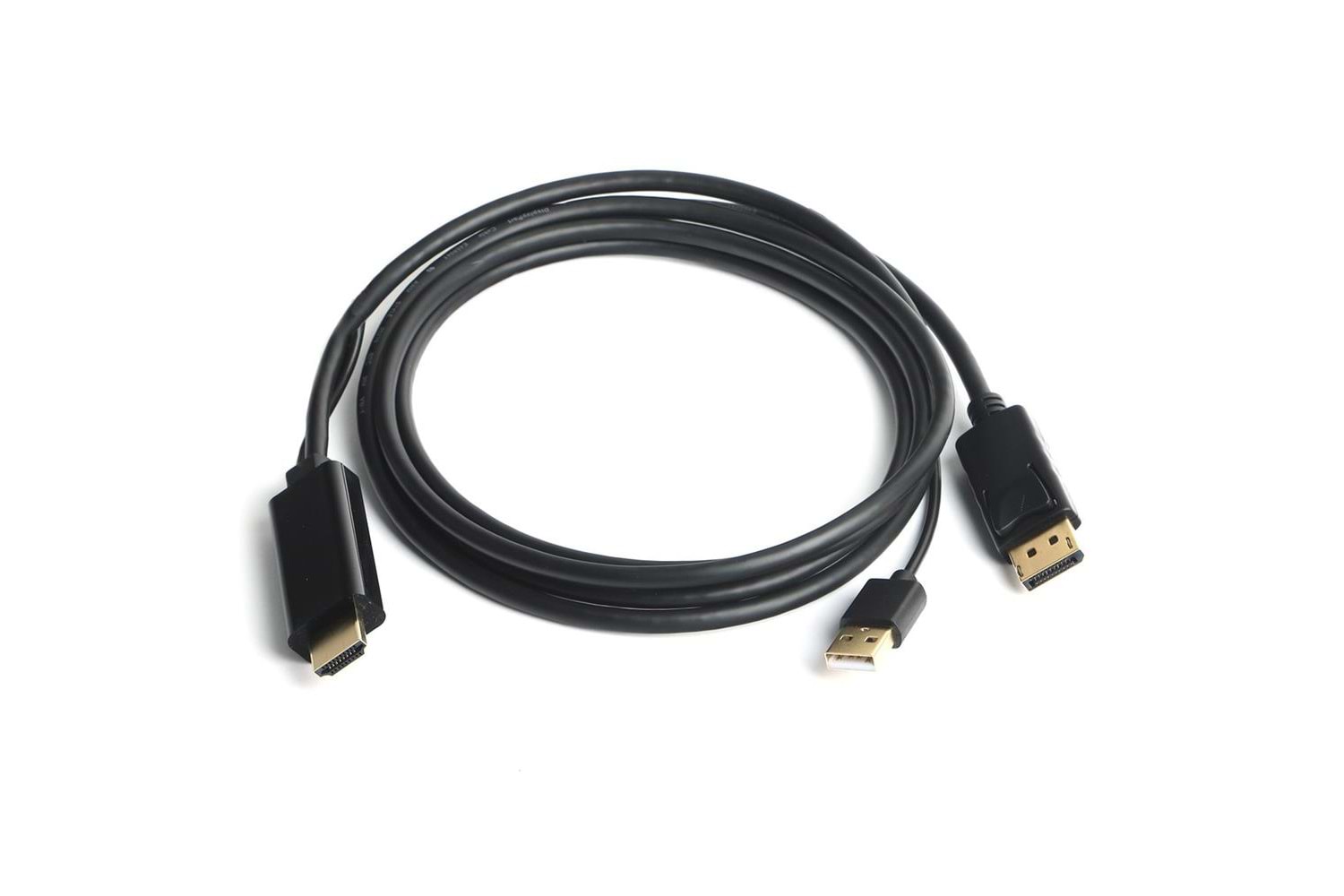 Dark DK-CB-AHDMIXDP2 HDMI to DisplayPort Dönüştürücü 2 Metre USB Güç Kablosu Destekli Kablo