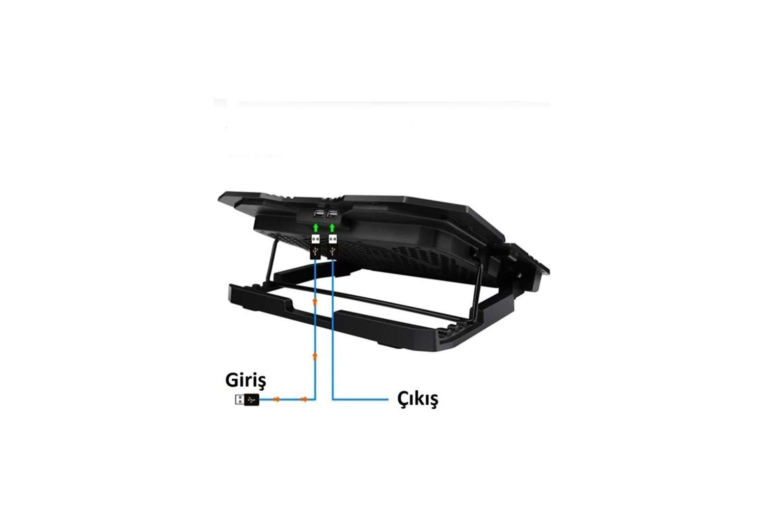 Frisby FNC-5235ST GS6 Notebook Soğutucu (6xFan) LCD Kontrol Panel Metal Izgara 5 Kademeli Yükseklik