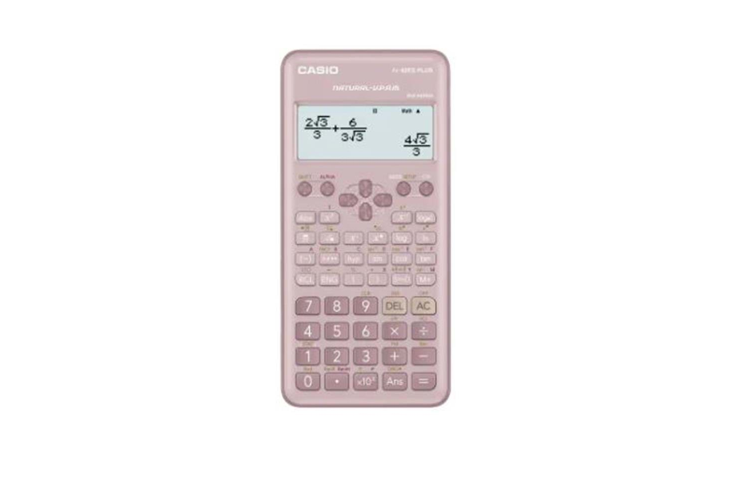 Casio FX-82ES Plus Pembe Bilimsel Fonksiyonlu Hesap Makinesi 2.Versiyon