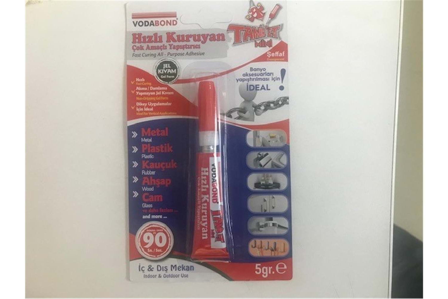 Vodobond Tamir Et 5gr (Metal-Plastik-Kauçuk-Ahşap-Cam)