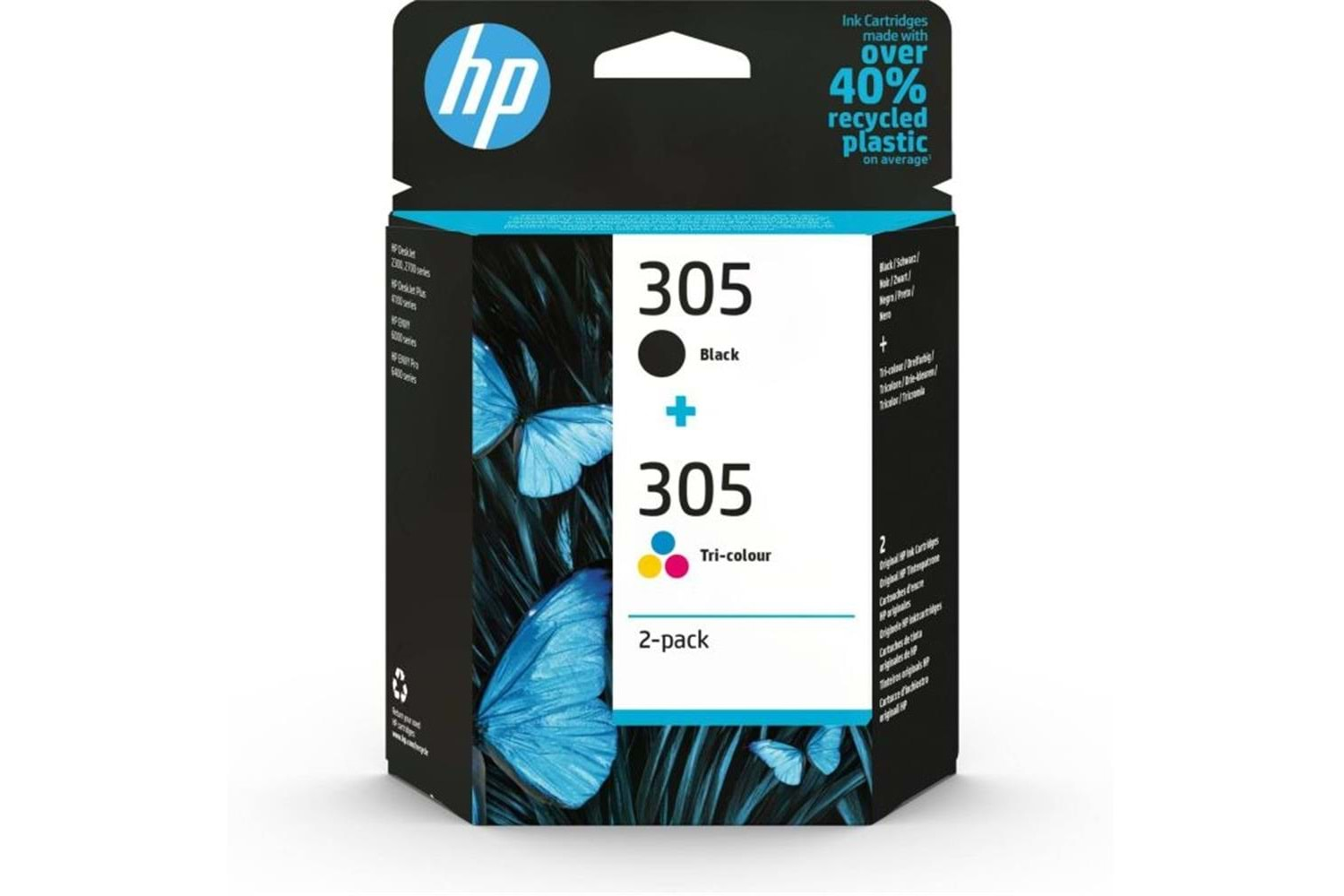 HP 305 Black-Color Siyah-Renkli Multi Paket 6ZD17AE