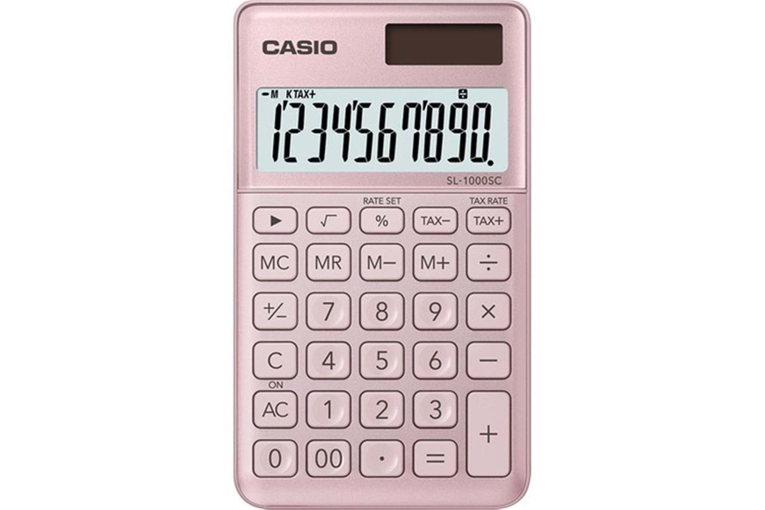 Casio SL-1000SC-PK Cep Tipi 10 Hane Pembe Hesap Makinesi