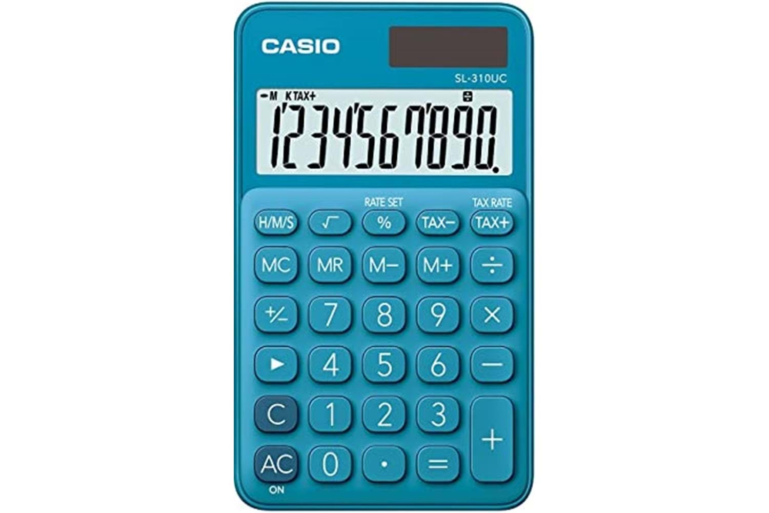 Casio SL-310UC-BU Cep Tipi 10 Hane Mavi Hesap Makinesi