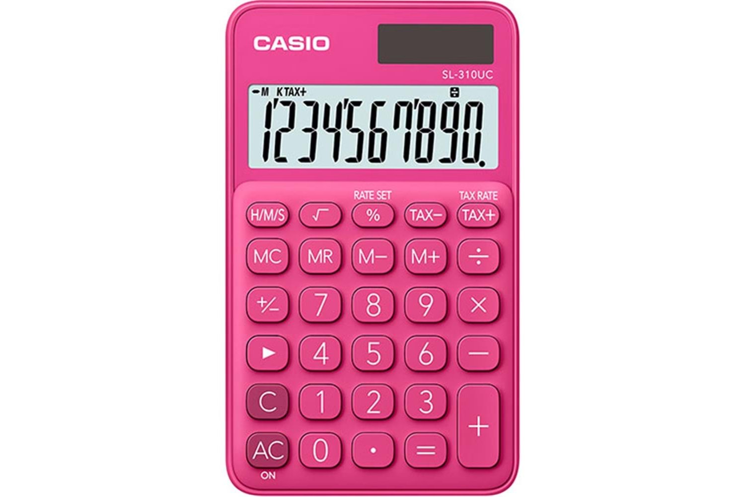 Casio SL-310UC-RD Cep Tipi 10 Hane Koyu Pembe Hesap Makinesi