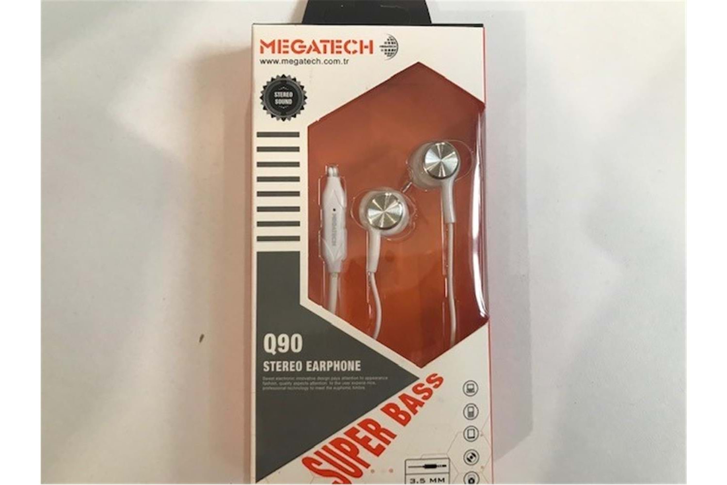 Megatech QG-90 Beyaz Mikrofonlu Kulaklık Mıknatıslı 