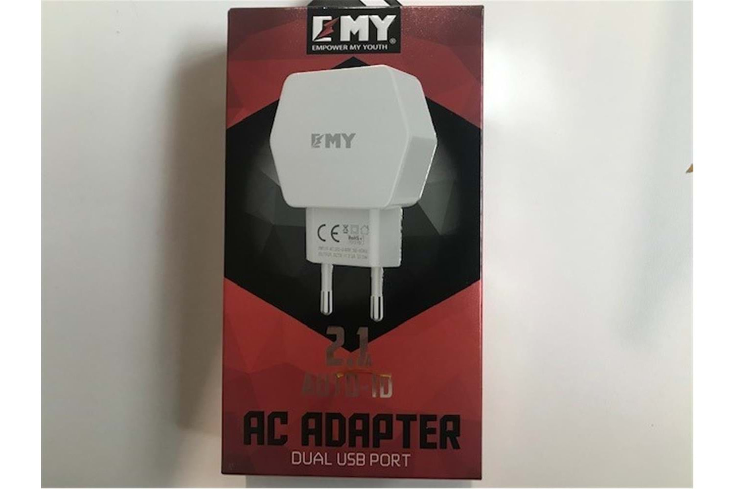 Emy My-261 2.1Mah 2Usb Ev Şarj Kafa