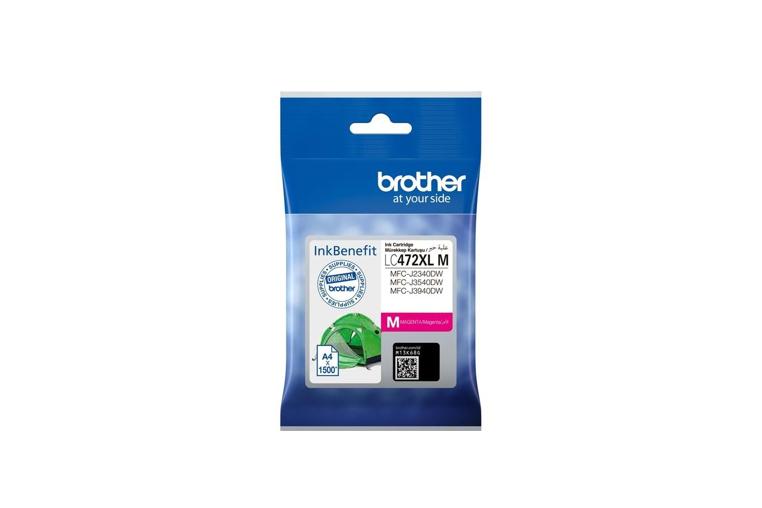 Brother LC472XLM Magenta Kırmızı 1.500 Sayfa Kartuş MFC-J2340-J3540-J3940