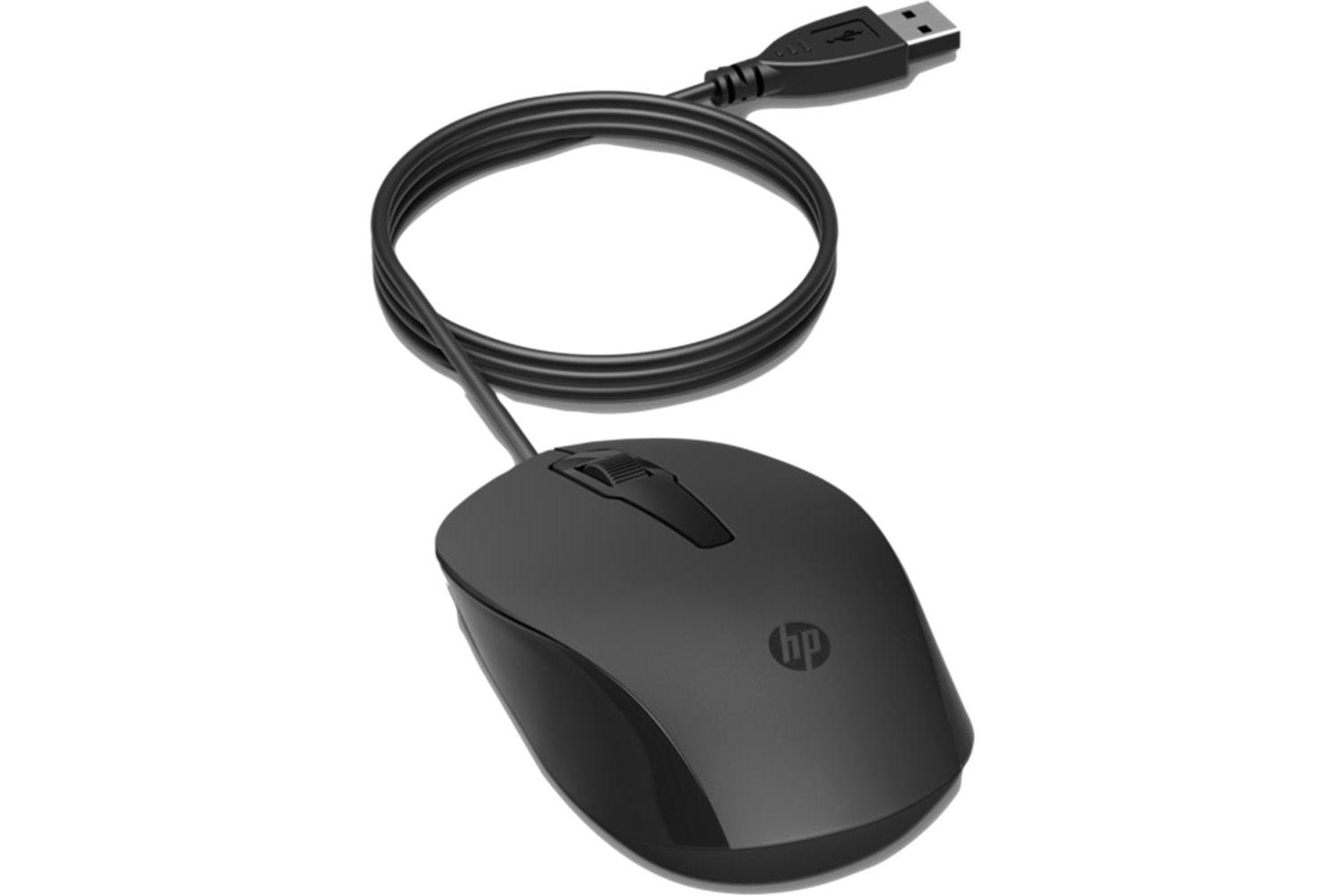 HP 150 240J6AA Siyah Kablolu Optik Kablolu Mouse 1600 DPI Optik Sensörlü