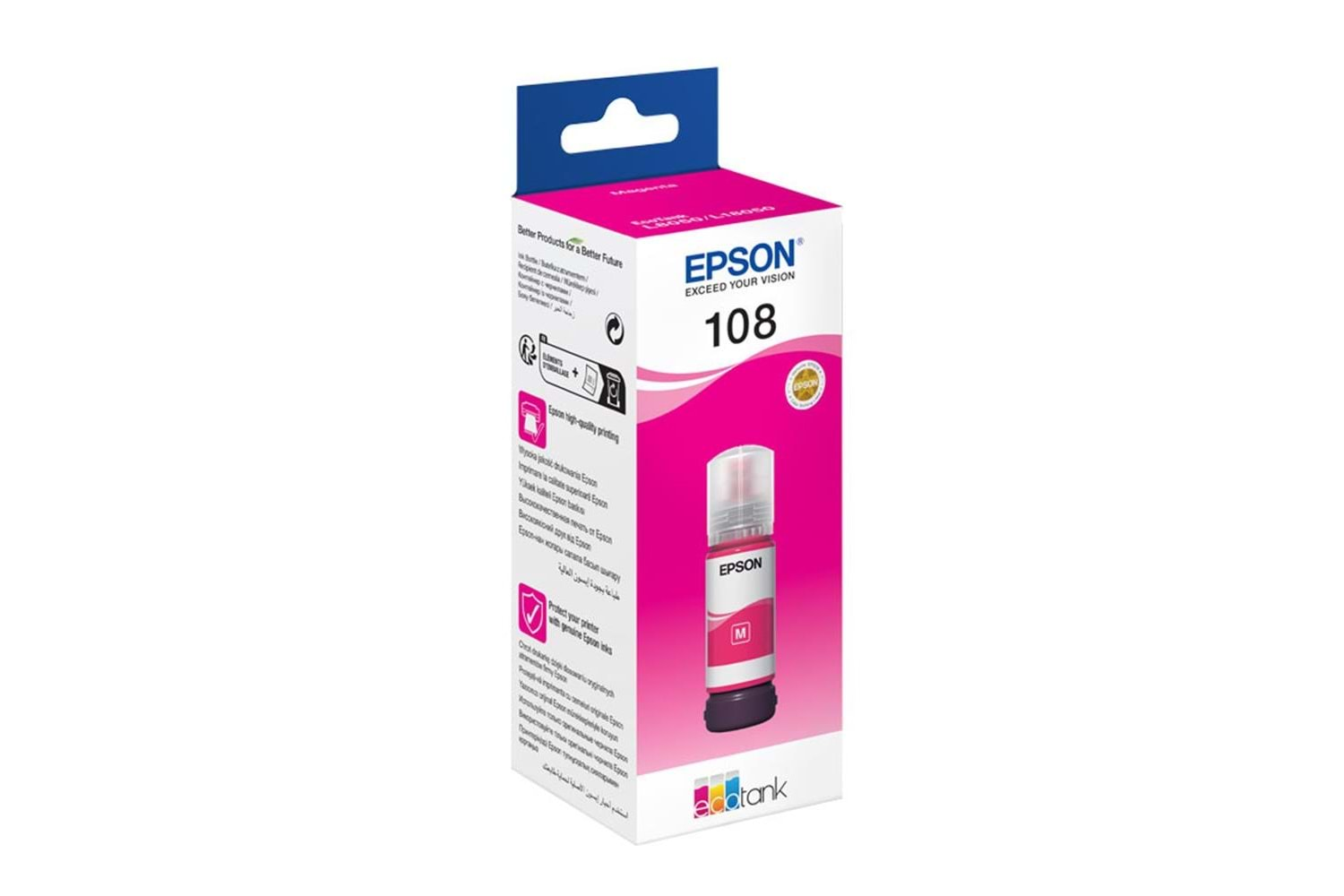 Epson T09C3 108 Magenta Kırmızı Şişe Mürekkep T09C34A L18050-L8050