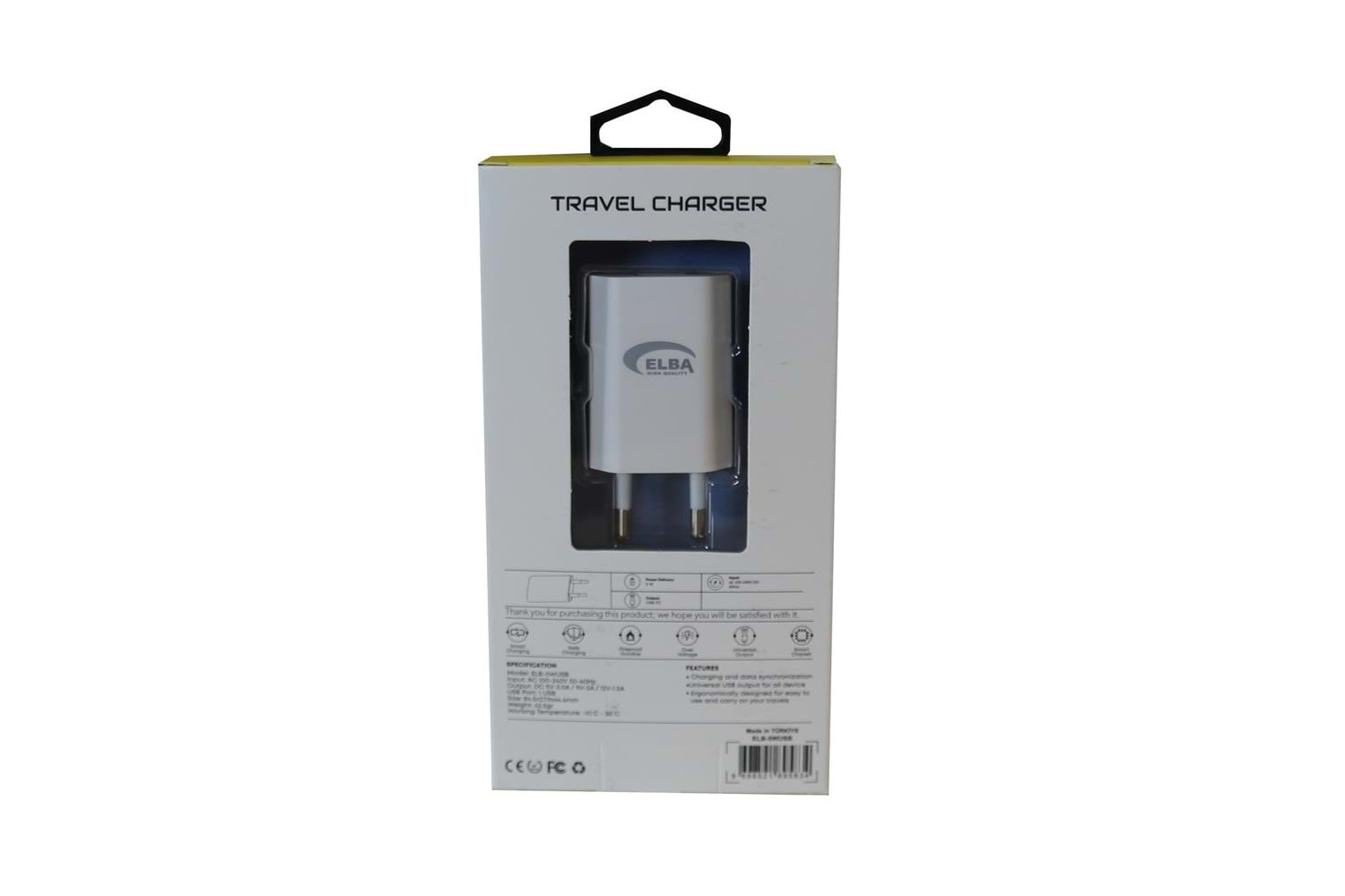 Elba Elb08 5W 1.2A Hızlı Şarj Akıllı Koruma Usb EV Şarj Kafa
