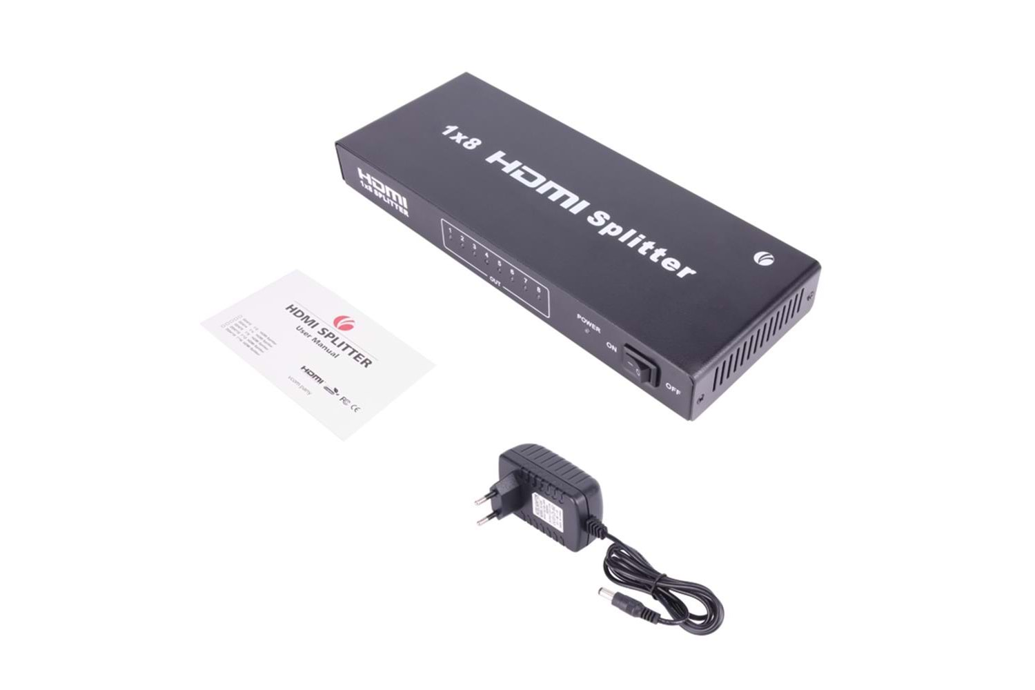 Vcom DD418A 1-8 Port 1.4V 3D Metal Hdmi Splitter