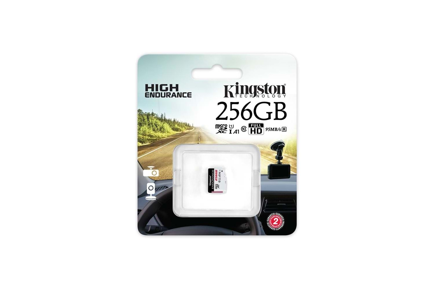 Kingston SDCE-256GB 256GB microSDXC Endurance 95R-45W C10 A1 UHS-I Card Only Hafıza Kartı