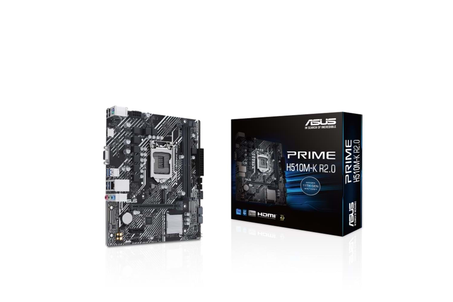 Asus PRIME H510M-K R2.0 Intel H510 Soket 1200 DDR4 3200(OC)MHz mATX Gaming (Oyuncu) Anakart