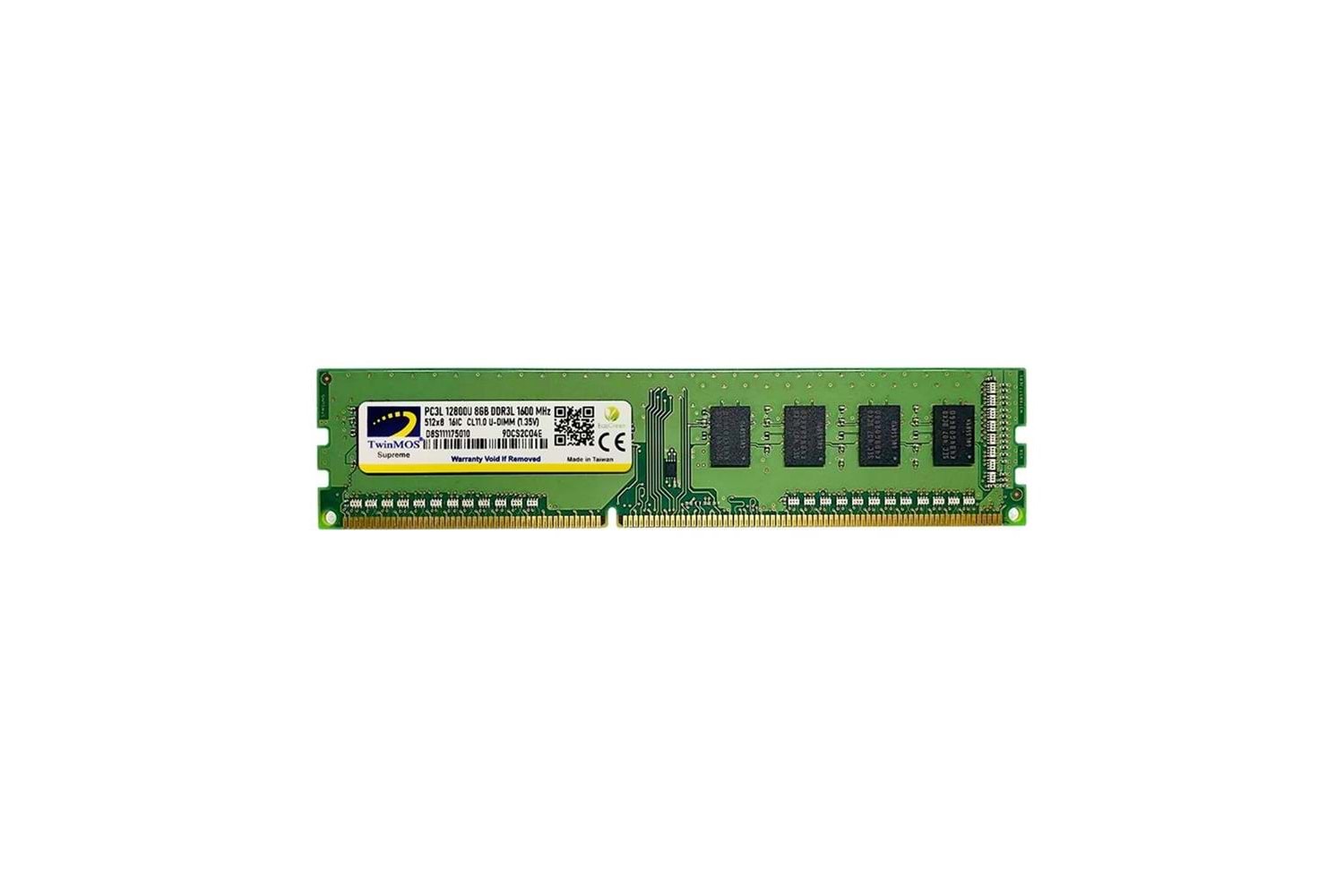 TwinMOS DDR3 8GB 1600MHz 1.35V Low Voltage Desktop Pc Ram (MDD3L8GB1600D)