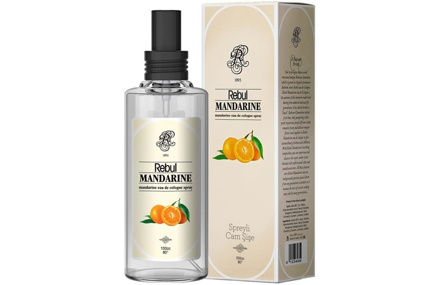 Rebul Mandarine 125 ml Spreyli Kolonya