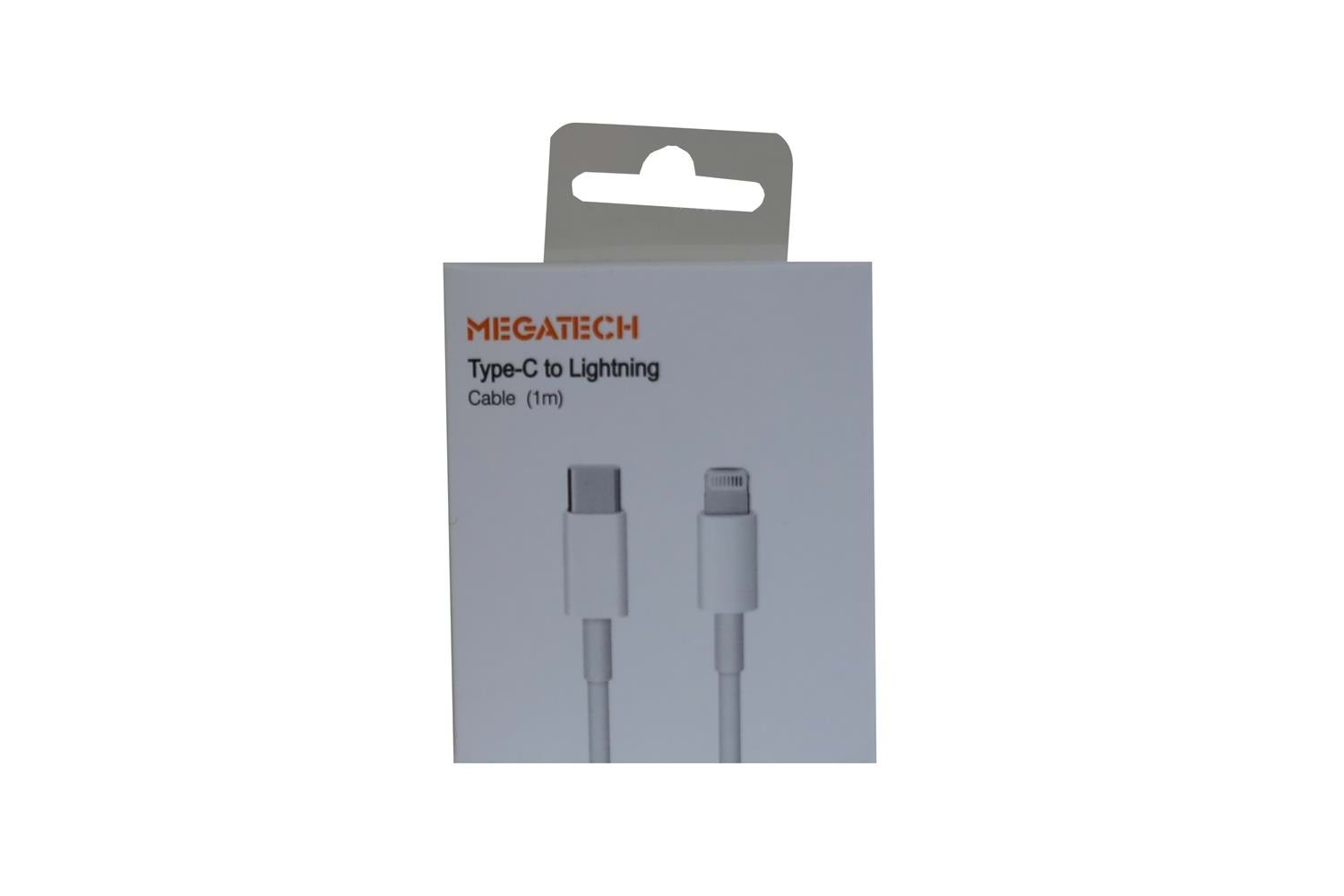 Megatech MT-D3L-T 1mt Usb Type-C to Lightning Şarj ve Data Kablosu