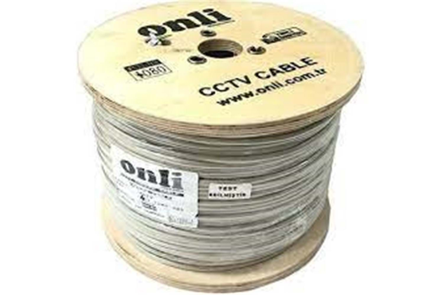 Onli 2+1 1x0,22 mini Coax 2x0,22mm 500 metre CCTV Kamera Kablosu