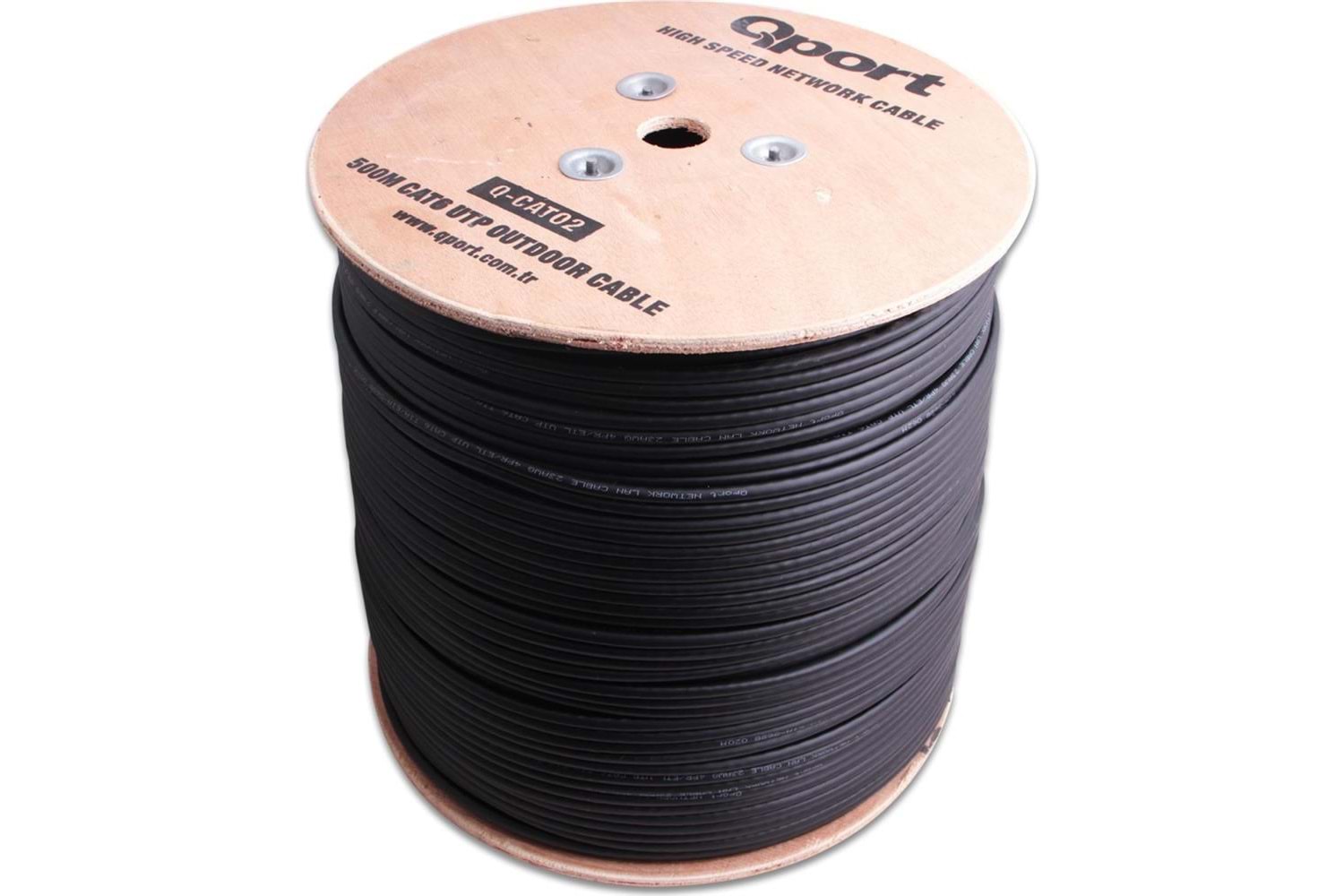 QPORT Q-CATO2 500mt Outdoor Cat6 23AWG 0.58MM Dış Mekan Kablo