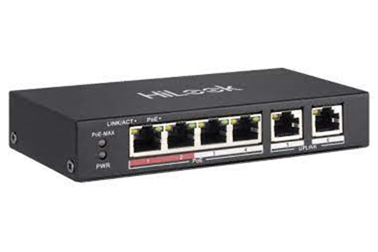 Hilook NS-0106P-35 4 Port PoE, 35W, +2 Port Megabit Uplink Switch