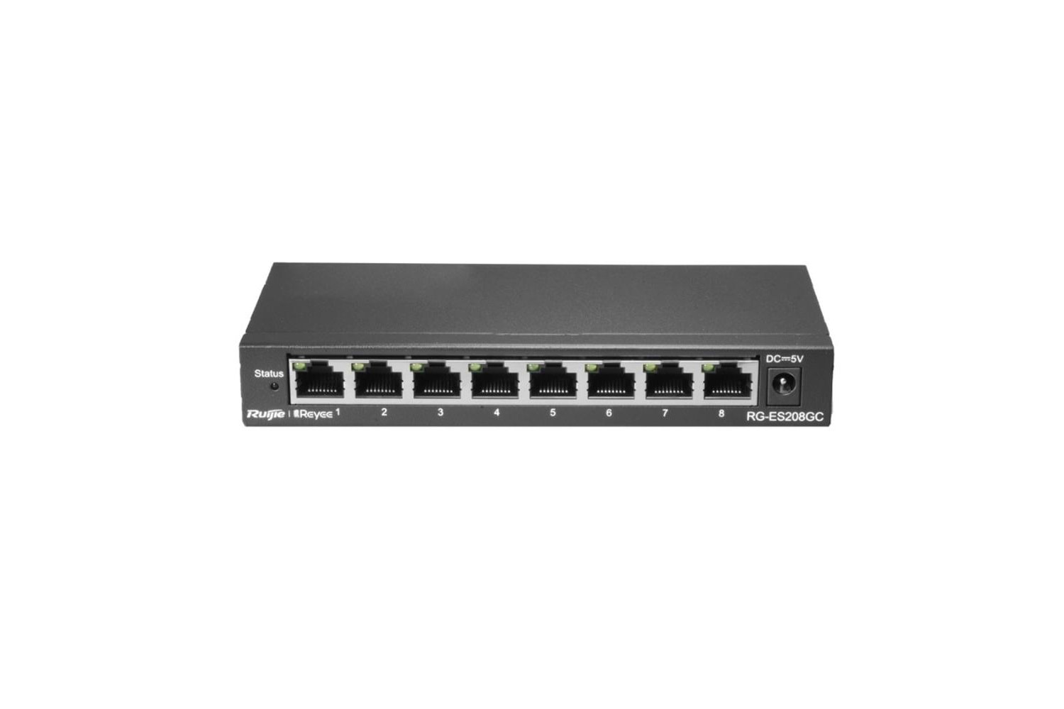 Ruijie-Reyee RG-ES208GC 8 Port 10-100-1000 Mbps Yönetilebilir Switch Çelik Kasa 