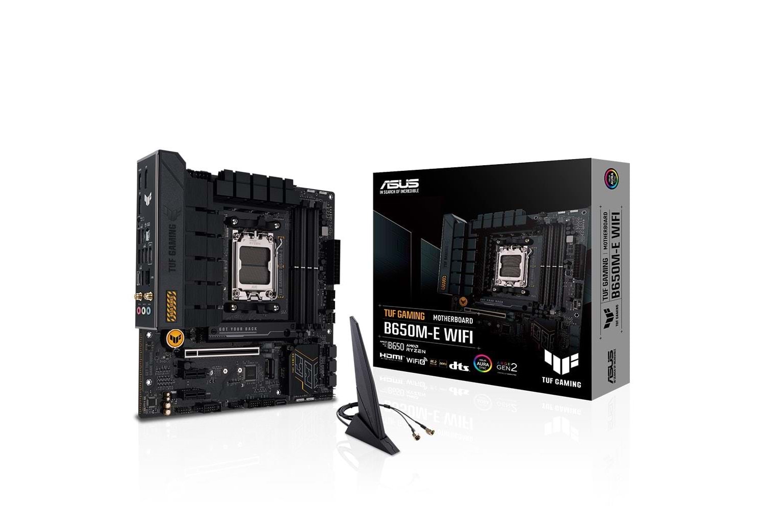 ASUS Tuf Gaming B650M-E WiFi 6400MHz (OC) DDR5 Soket AM5 M.2 HDMI Mini DP mATX Anakart