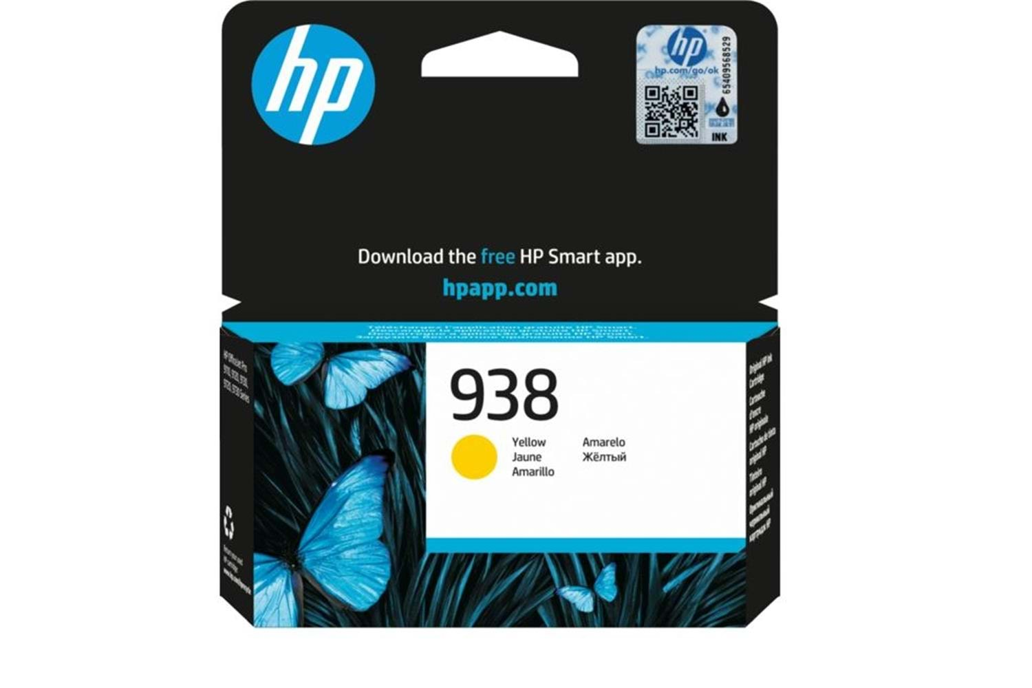 HP 938 Yellow Sarı Kartuş 4S6X7PE