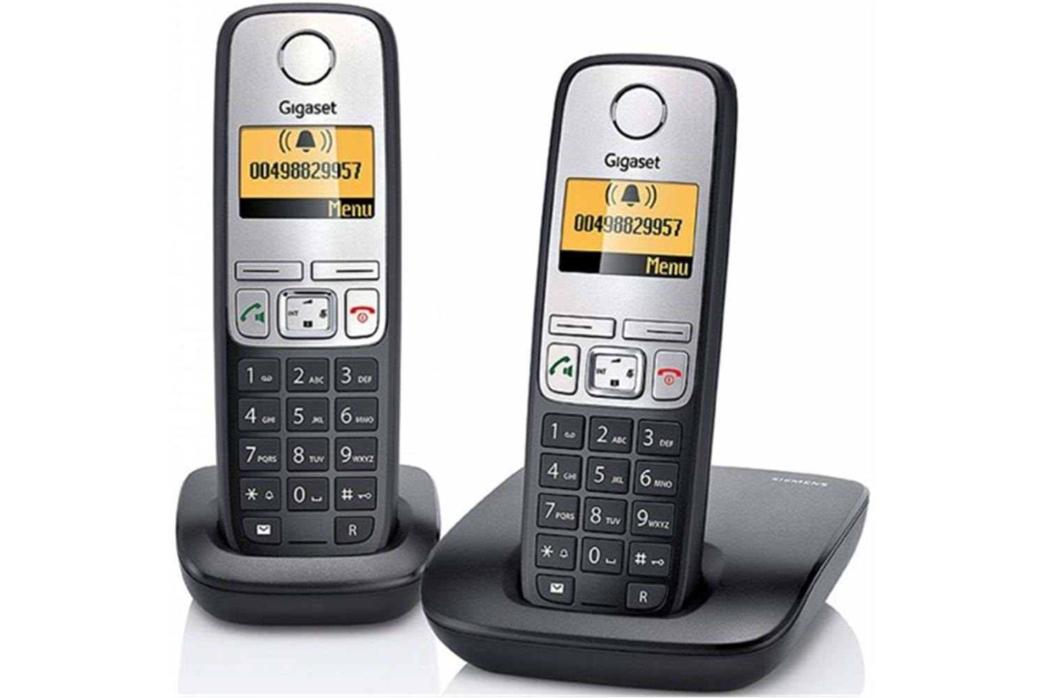 Gigaset A690 Duo 2 li Siyah Telsiz Dect Telefon 100 Rehber Handsfree Işıklı Ekran