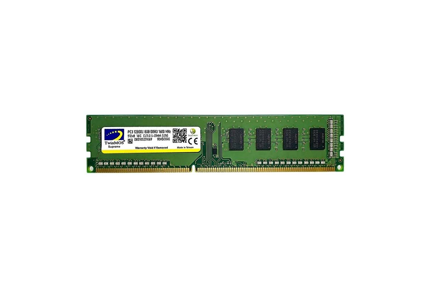 TwinMOS DDR3 8GB 1600MHz 1.5V MDD38GB1600D Desktop Pc Ram