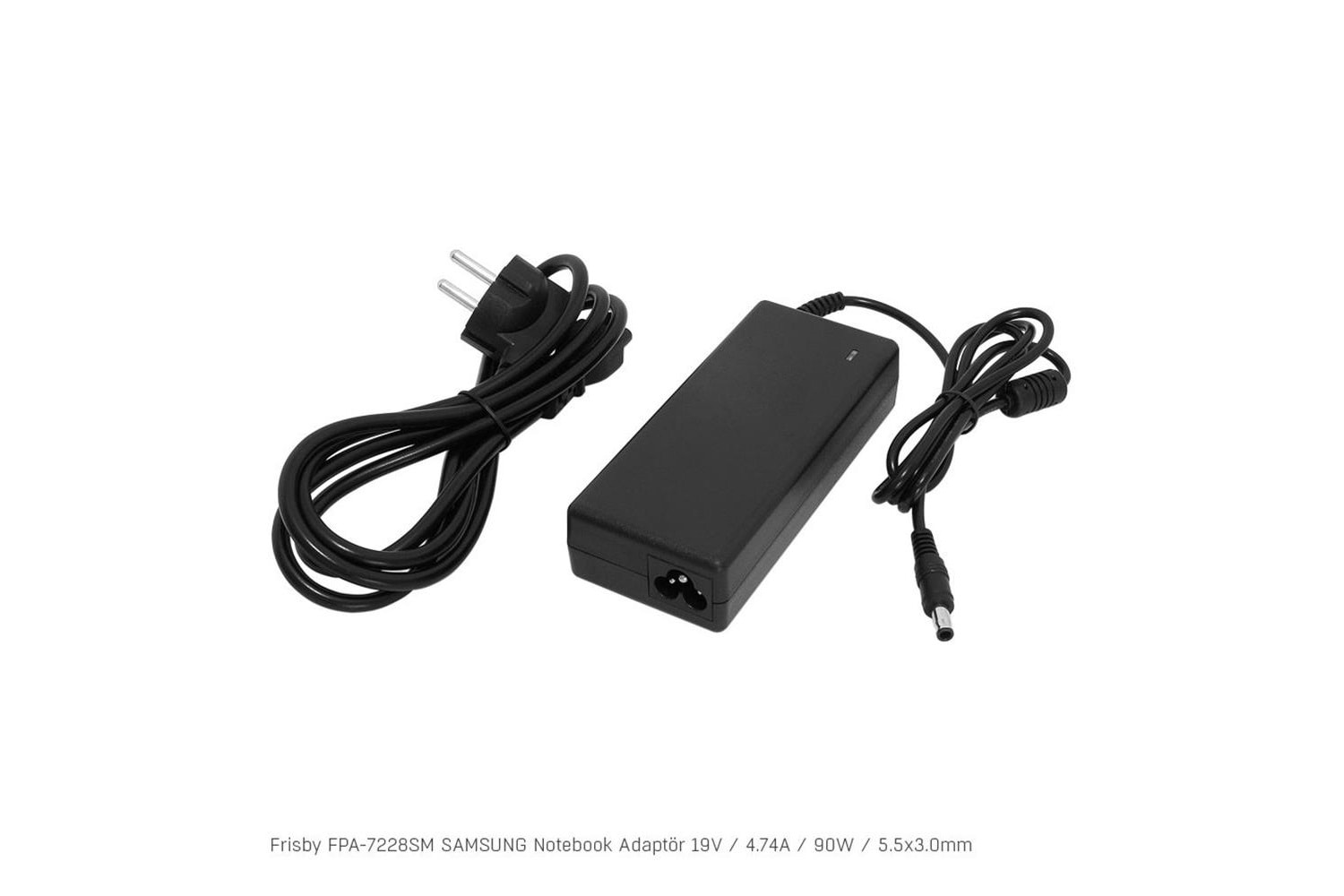 Frisby FPA-7228SM Notebook Adaptör (Samsung) 19V 4.74A (Uç Boyutu : 5.5 x 3.0mm)