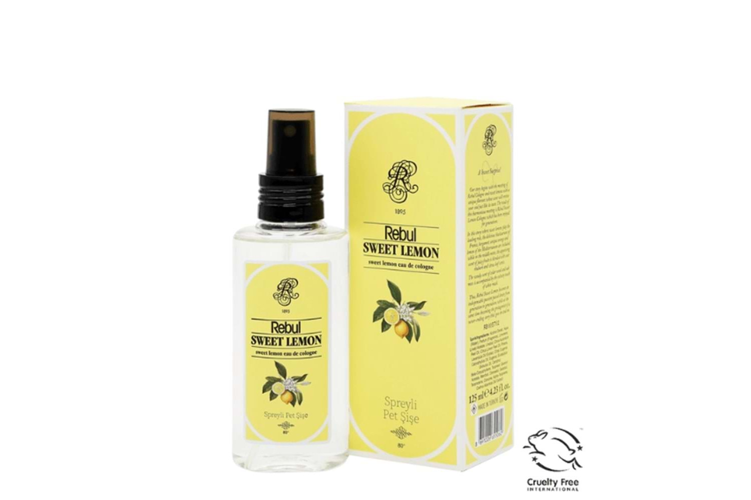 Rebul 125ml Sweet Lemon Kolonya Pet