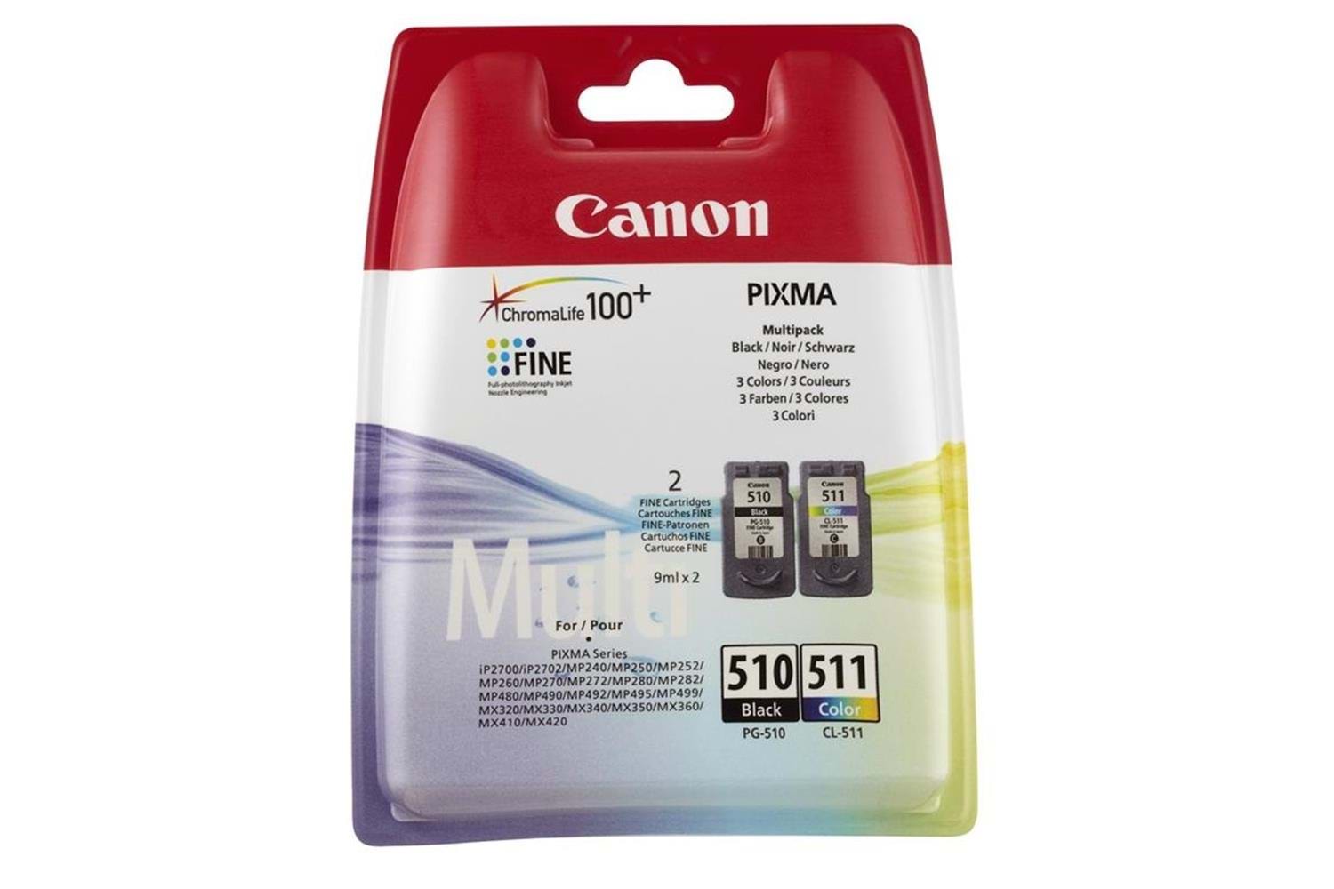 Canon PG-510 CL-511 Photo Value Kağıt Hediyeli 2 li Mürekkep Kartuş