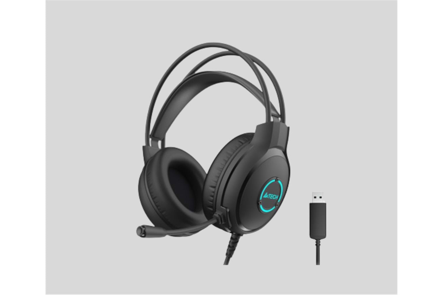 A4 Tech FH-300U Kablolu Siyah Neon Usb Mikrofonlu Kulaklık