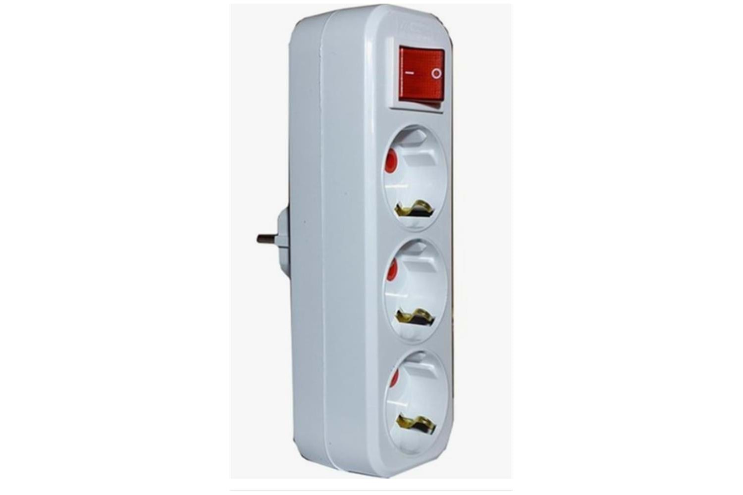 Mutlusan 3li Topraklı Anahtarlı Fiş,Priz Düz Tip (001 170 033004 00 00 )