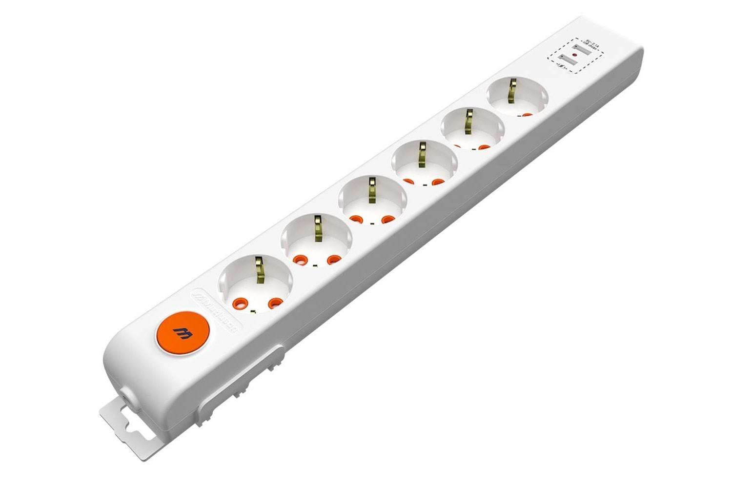 Mutlusan Rı-Tech 6lı Anahtarlı 2Usb Klemensli Topraklı Grup Priz (001 175 650001 00 00)