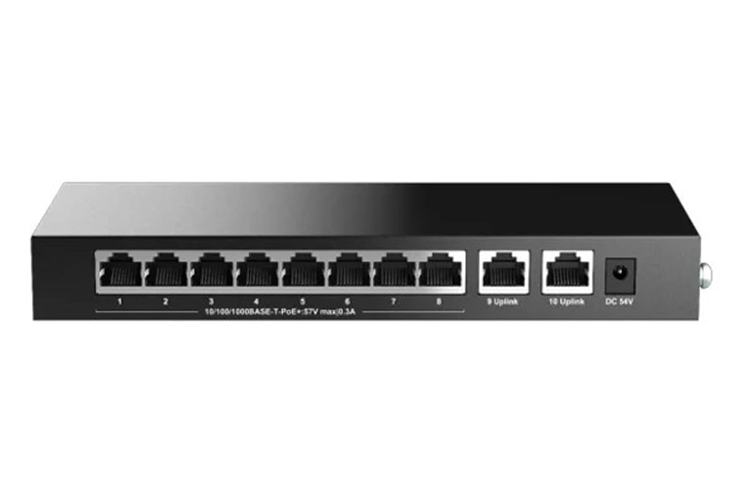 H3C Magic BS210T-HP 8 Port Poe+ 2 Port Uplink 10-100-1000 Mbps 110W Metal Kasa Swich