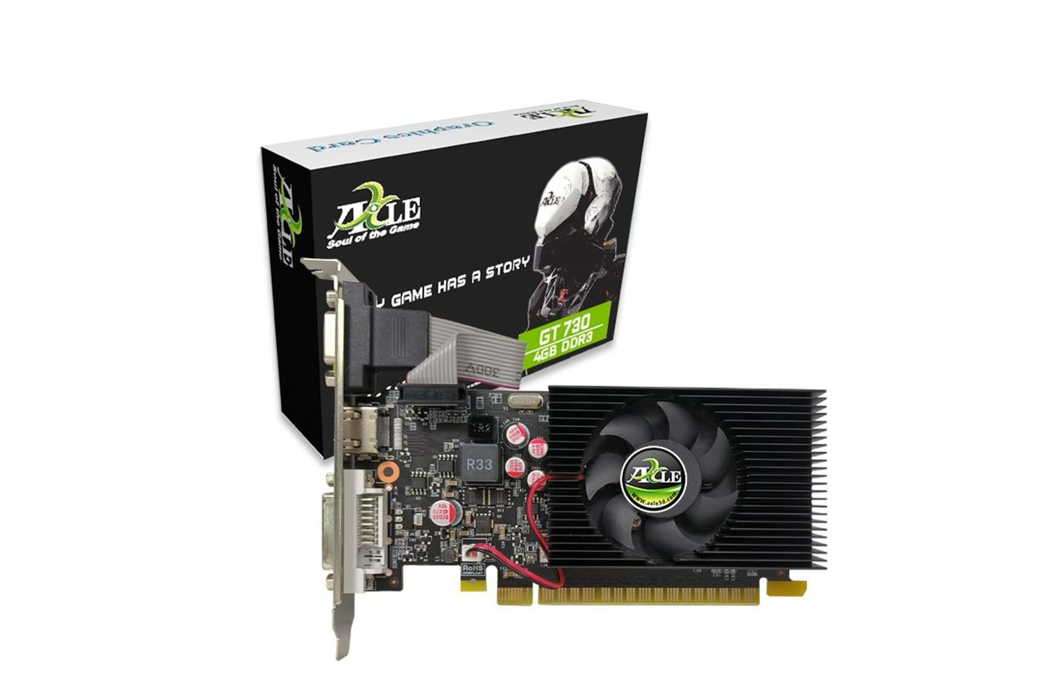 AXLE GT730 PCI-E 4G DDR3 128bits CRT-DVI-HDMI LP Ekran Kartı