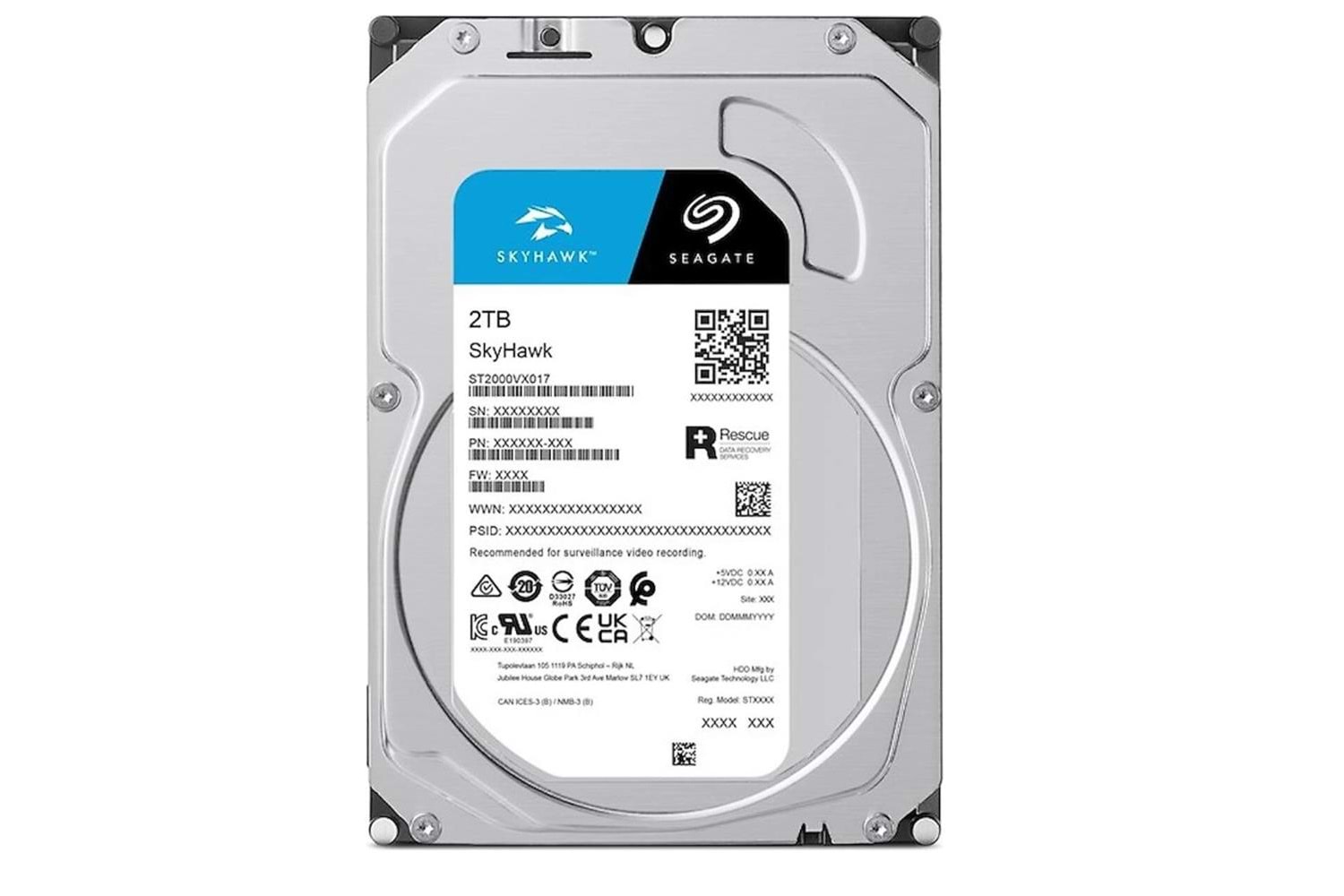 Seagate 2TB ST2000VX017 5900Rpm 256MB Harddisk 7-24 Güvenlik Diski (İthalat)