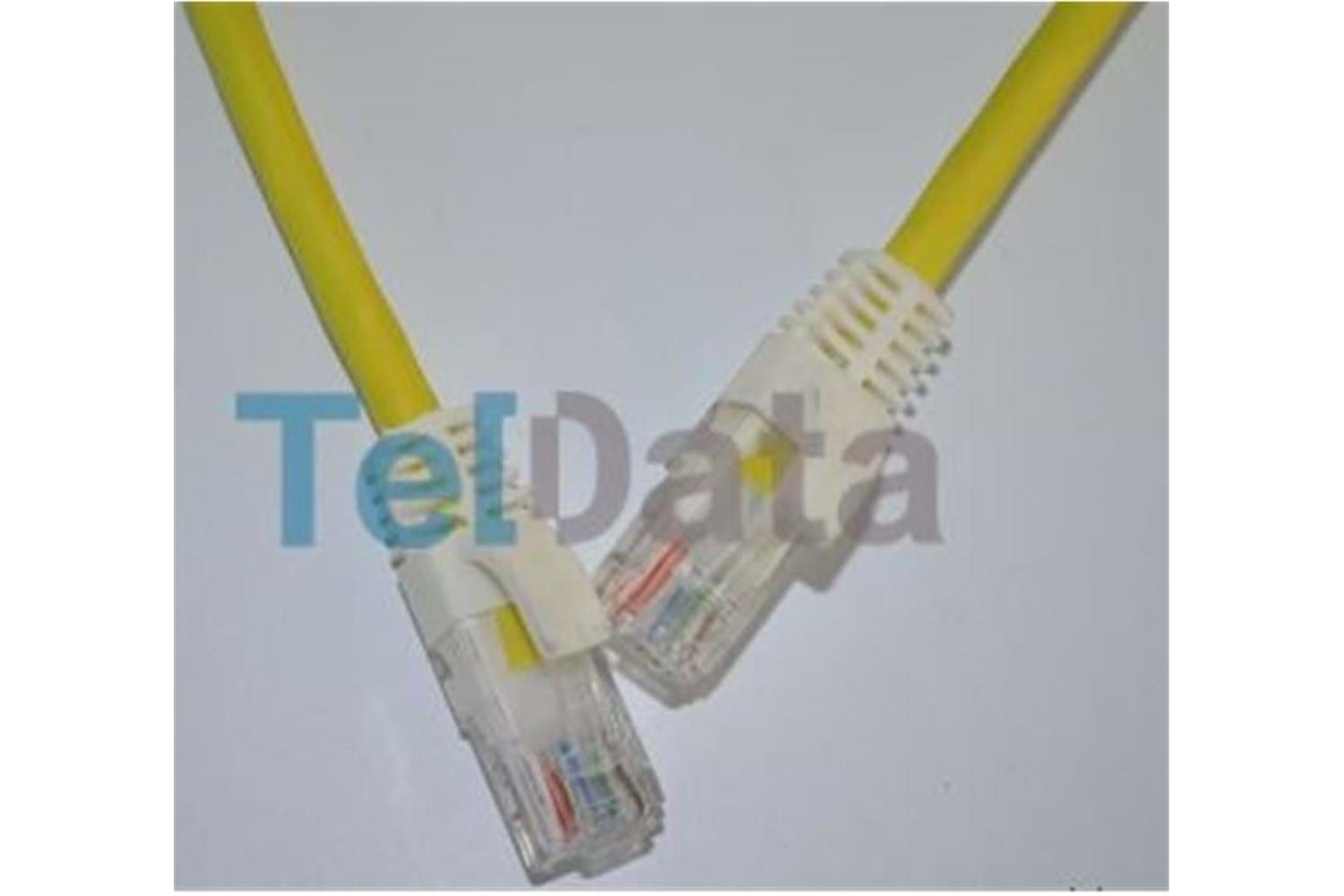 Teldata TLD-1000YS Cat6 10MT Sarı Utp Patch Kablo