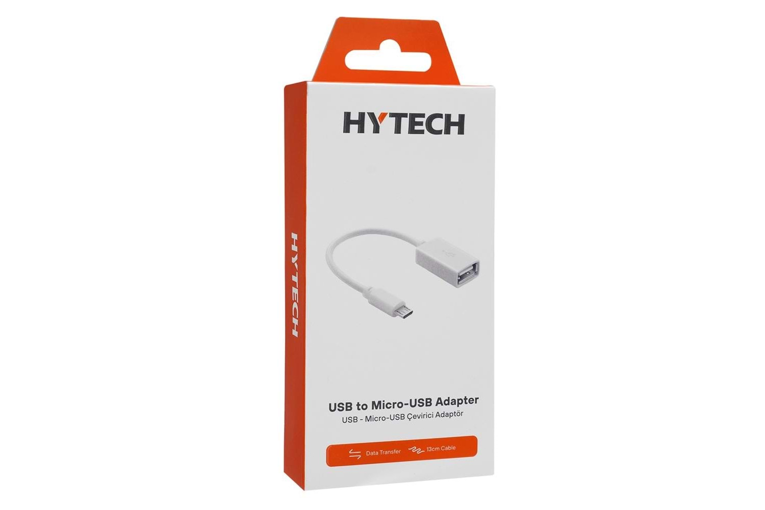 Hytech HY-X110 Beyaz USB F to MicroUSB M OTG Çevirici