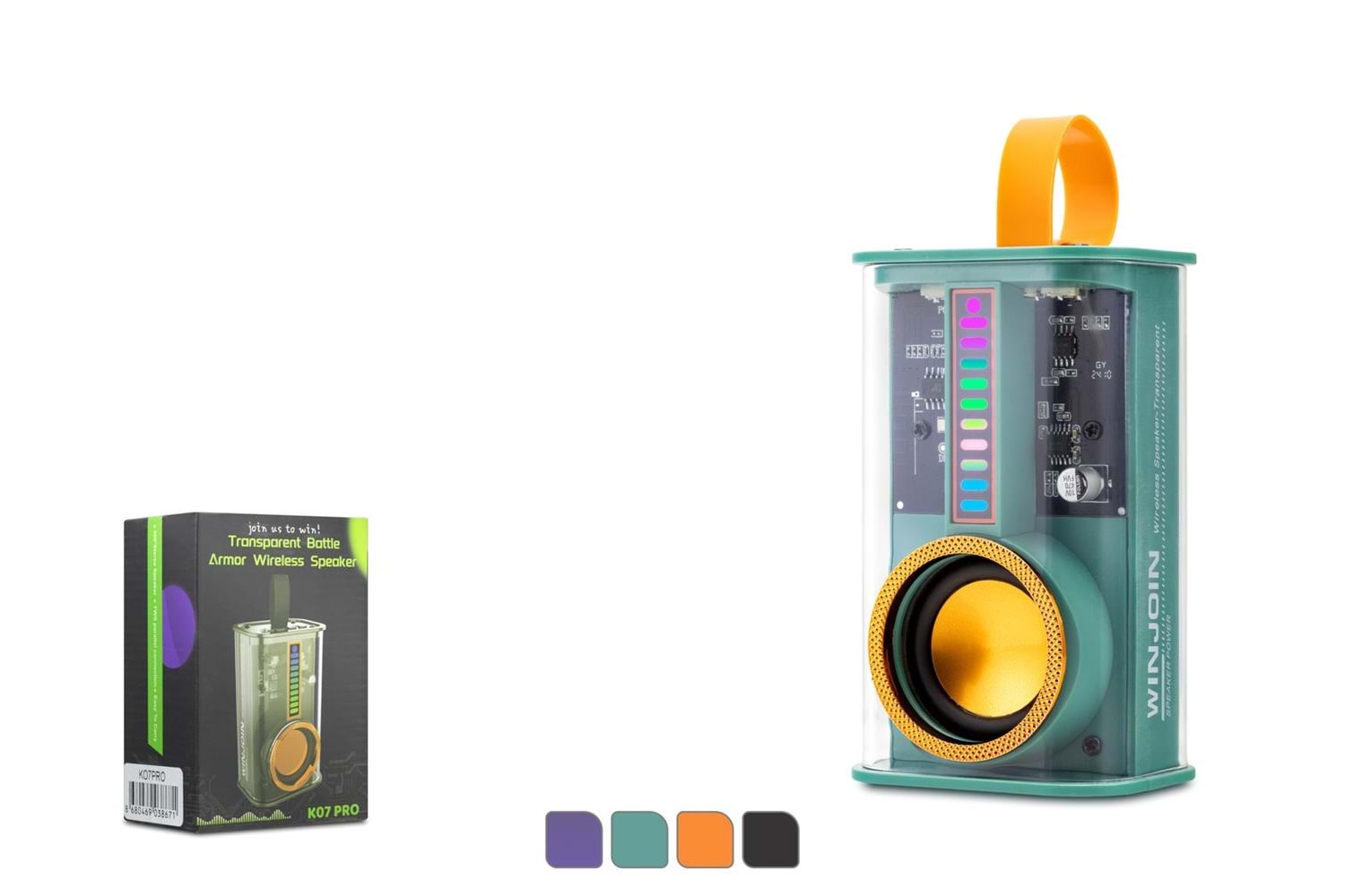 Hadron K07PRO Yeşil Bluetooth Speaker 5W 102-61-47MM
