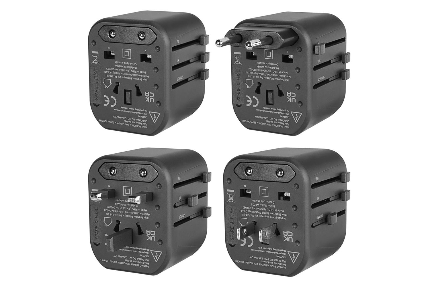 S-link SL-WL024 2-USB 2.4Aı 100-240V Universal Çevirici Priz Adaptör
