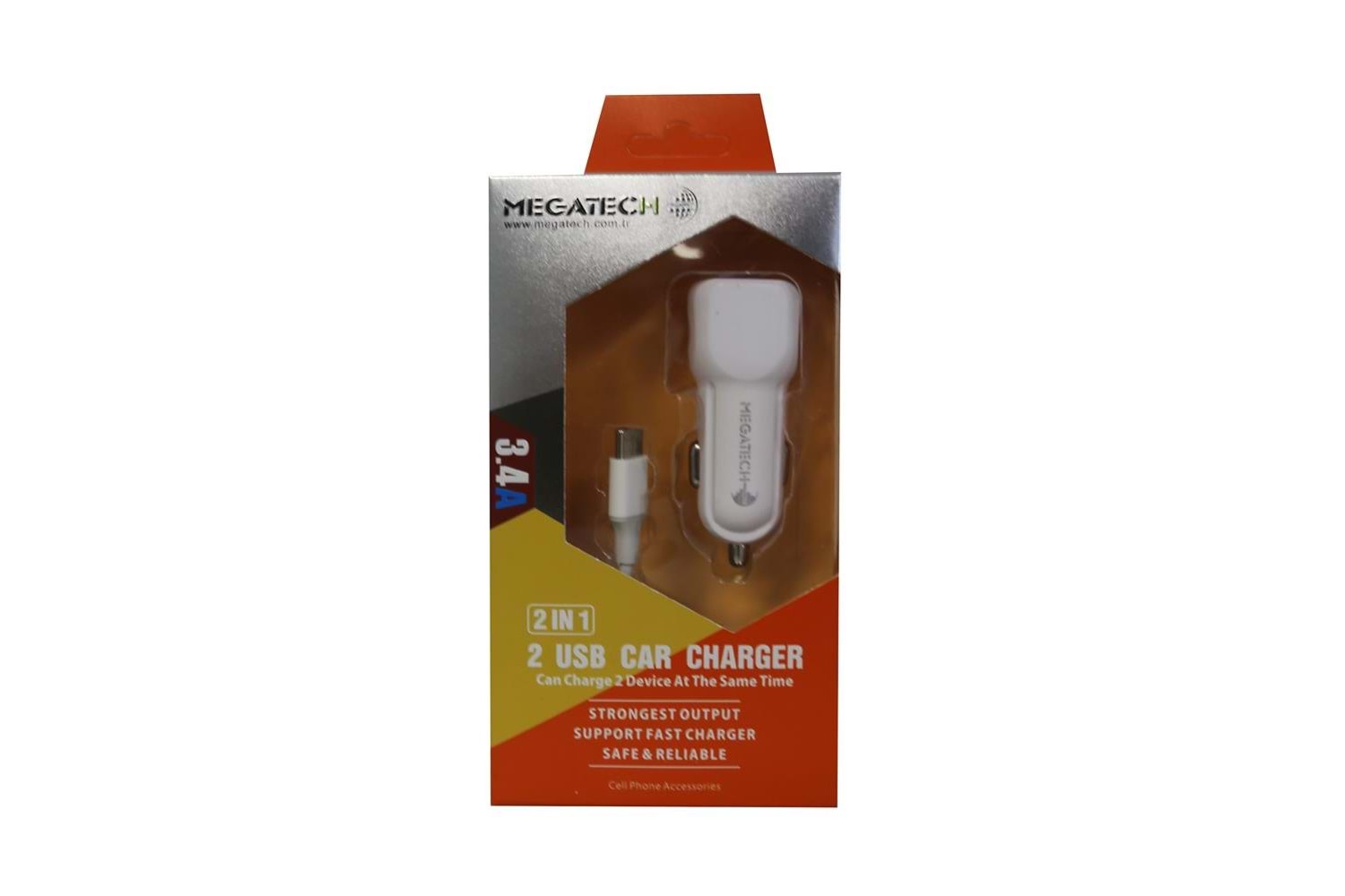 Elba ELB29 3.4 Siyah 2usb Metal Araç Çakmaklık Şarj Aleti Hızlı Şarj